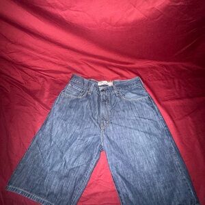 Levi’s 569 Loose Straight Denim Shorts Men’s 34 Blue Button Fly Long